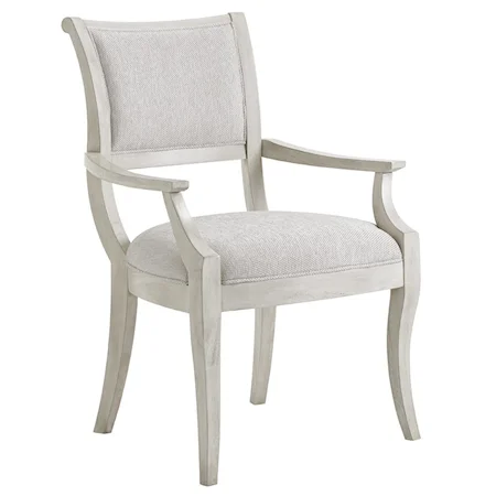 Eastport Arm Chair In Sea Pearl Fabric